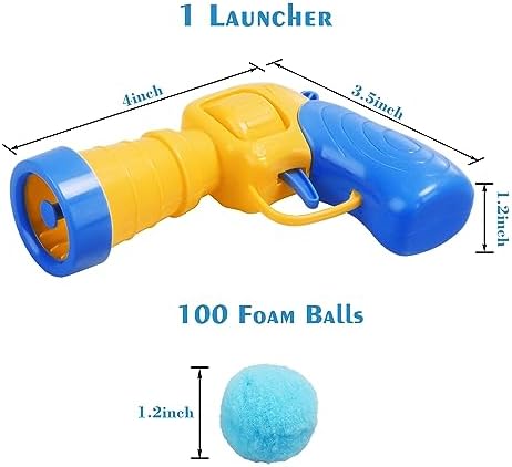 Mewlmart Interactive Cat Toys - Indoor Cat Enrichment with Launchers, Pom Pom & Puff Balls (100 Balls) - Image 5