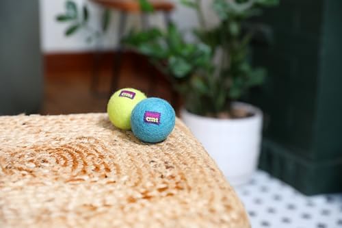 Mad Cat Wacky Wool Balls, Catnip and Silvervine Blend Cat Toys, Pack of 2 - Image 6