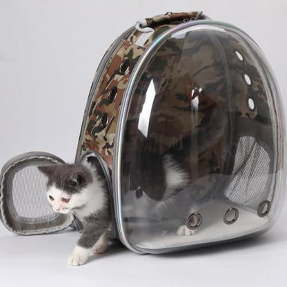 Expandable Cat Carrier Backpack with Bubble Window, Camo - Image 5