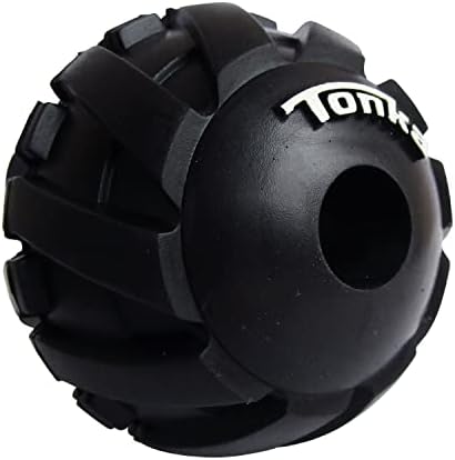 Tonka Mega Tread Ball Treat Holder Dog Toy, Lightweight, Durable and Water Resistant, 3 Inches, for Small/Medium/Large Breeds, Single Unit, Black - Image 2