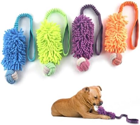 wodoca Dog Tug Toys for Aggressive Chewers, Interactive Dog Rope Toy, Tug of War Toys, Puppy Chew Toys Rope with Strong Squeak, Knots Cotton for Teeth Cleaning, Training Medium, Large Dogs - Image 2