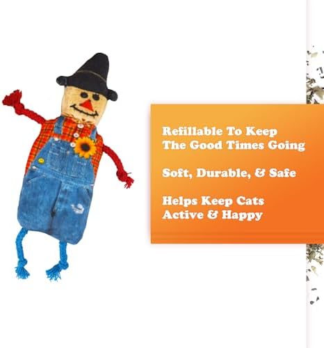 Meowijuana Fall Scarecrow Refillable Cat Toy | Plush Catnip Toy - Image 3