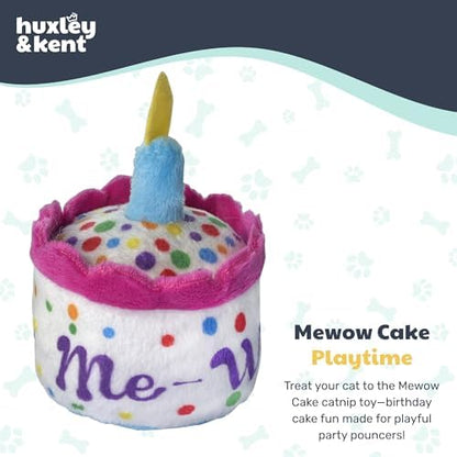 Huxley & Kent Plush Cat Toy - Interactive Catnip Toy for Cats & Kittens - Soft with Crinkle & Catnip - Fun Indoor Play - Mewow Cake - Image 2