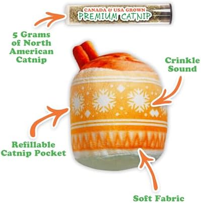 Meowijuana Holiday Cat Toy Bundle | Eggnog & Frosted Sugar Cookies Plush - Image 2