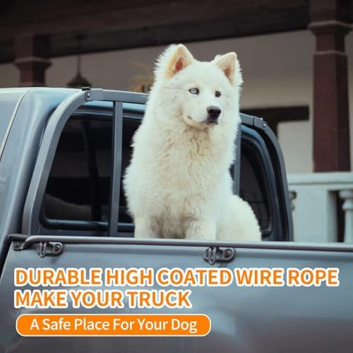 Dog Seat Belt,5FT Chew-Proof Stainless Steel Wire Tether for Car Safety - Image 6