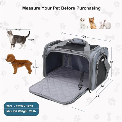 EliteField Deluxe Soft Pet Carrier for Cats and Dogs (3-Year Warranty) - Image 6