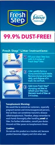 Fresh Step Extreme Clumping Litter with Febreze Freshness,Mountain Spring Scent Clumping Cat Litter with Guaranteed Odor Control,14 lb. Box,(Pack of 2)