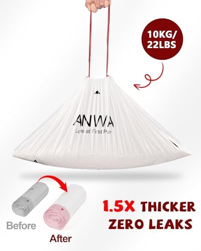 ANWA 150 Count Litter Box Robot 4/5/5 Pro/EVO Waste Bags, White - Image 5