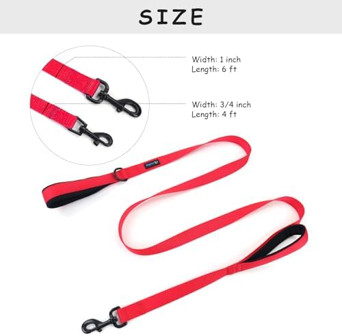 Wagtime Club Heavy Duty Double Handle Dog Leash for Large Medium Small Dogs - Image 5