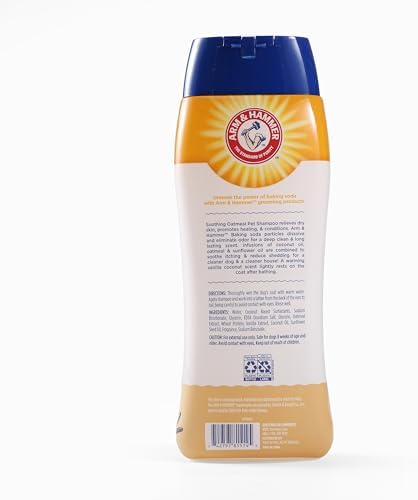 Arm & Hammer Soothing Oatmeal Dog Shampoo, Vanilla Coconut Scent, 20 Fl Oz - Image 2