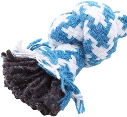Pet Dog Chews Knot Rope Toys Interactive Tug - war Play Teething Toys , Color 2 Durability and fashion