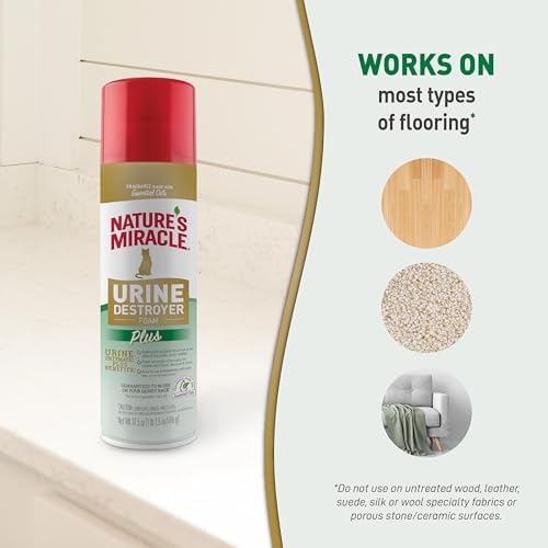 Nature's Miracle Urine Destroyer, 17.5 Ounces | Foaming Aerosol | For Dogs | Pack of 2 | For Tough Urine Messes - Image 7