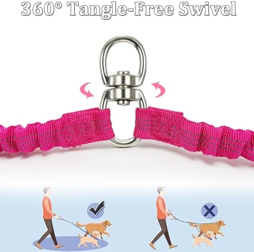 Double Dog Leash Coupler, Different Length Splitter for 2 Dogs - Image 2