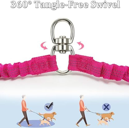 Double Dog Leash Coupler, Different Length Splitter for 2 Dogs - Image 2