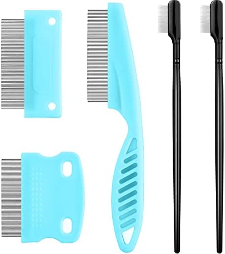 Boao 5 Pcs Dog Eye Comb Tear Stain Remover Grooming, Light Blue, Black by Boao
