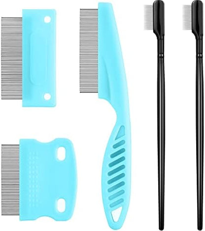 Boao 5 Pcs Dog Eye Comb Tear Stain Remover Grooming, Light Blue, Black by Boao