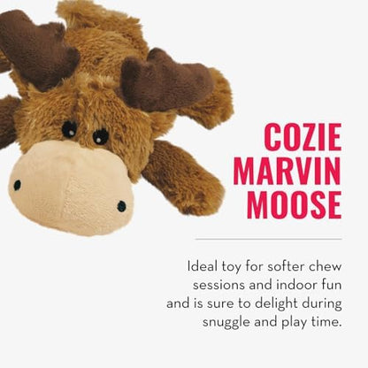 KONG Cozie Marvin Moose and SqueakAir Balls, 3 Pack, for Small Dogs - Image 3