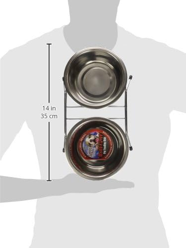 Loving Pets Double Diner Dog Bowl, 1-Quart