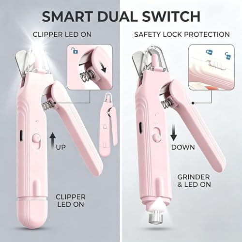 2-in-1 Dog Nail Grinder & Dog Nail Clipper for Sensitive Pets - Image 3