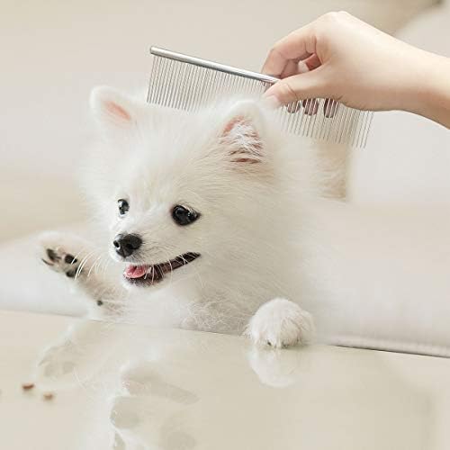 Stainless Steel Pet Grooming Comb with Rounded Ends - Professional Tool for Long and Short-Haired Dogs, Cats and Greyhounds - Image 4
