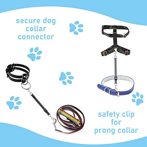 Cobee Dog Collar Clips, 2 Pcs Reflective Nylon Prong Collars Backup - Image 4