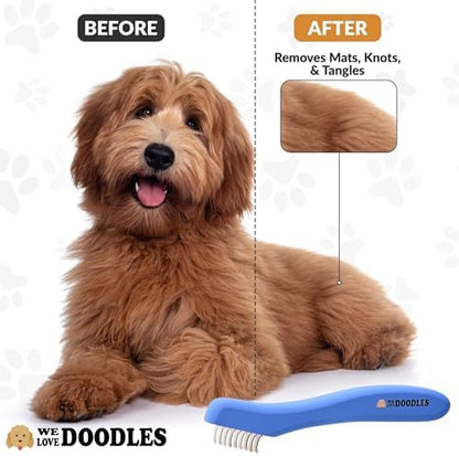 Dematting Comb for Dogs, Undercoat Rake Grooming Tool, Mat Remover, 5 Blade - Image 3