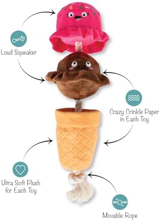 Fringe Studio Losing Cone-TROL Plush Dog Toy, Pet Shop Collection (314433) - Image 3