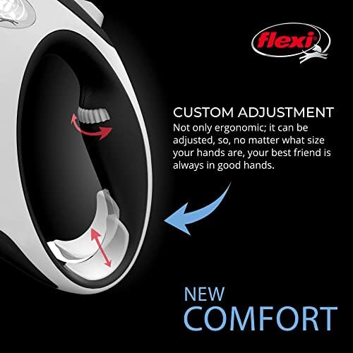 FLEXI® Comfort Tape Retractable Dog Leash, Medium, 16 ft - Grey/Black - Image 3