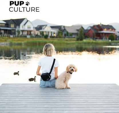Pup Culture Dog Treat Pouch with Poop Bag Dispenser and Removable Treat Pouch | Cross Body Dog Walking Bag | The Perfect Puppy Training Tool and Even Better Gift - Image 7