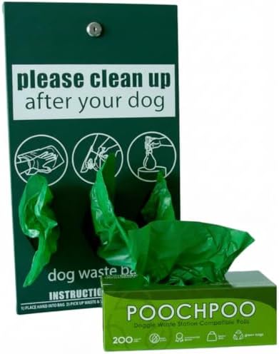 Case of 2000 Green Pet Waste Station 200 Bags on Roll (10 Rolls) - Bulk Dog Poop Bag - Dog Waste Station Bags - Doggie Bag Litter Pot - Image 2