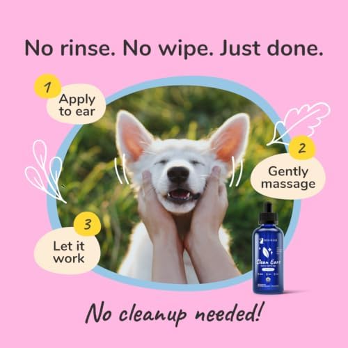kin+kind USDA Organic Clean Ears, Dog Ear Cleaner, Leave in, No Rinse, 4 oz - Image 5