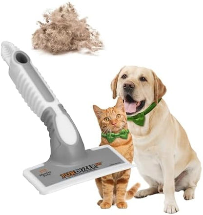 FurDozer Pet Hair Remover & Auto Detailing Tools - Cat & Dog Hair Remover for Carpets, Car Interiors, Couches, Bedding, & Pet Furniture (Gray, X6) by NeaterPetBrands
