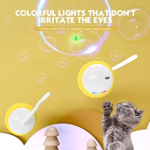 Upgraded 2.36 Inch Large Cat Toy With Touch&Voice Activation for Indoor Cat - Image 6