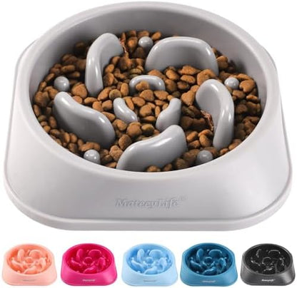 MateeyLife 1-Pack Slow Feeder Dog Bowls, 2 Cups, Dog Puzzle Feeder Bowl by MateeyLife