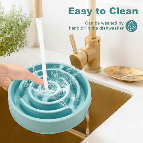Slow Feeder Dog Bowls Puzzle Dog Bowl with Anti-Slip Slow Feeder & Non-Slip Design, Boredom and Anxiety Reducer Suitable for All Breed Dogs and Cat - Image 5