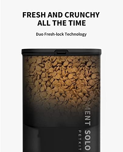 PETKIT Automatic Cat Feeder, 2.4G WiFi Automatic Dog Feeder, App Control Pet Food Dispenser with Triple Fresh-Lock System, Schedule Feeding, Food Shortage Alert, Dual Power-Charge&Battery,3L Capacity - Image 6