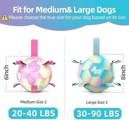 QDAN Herding Ball for Dogs, Soccer Interactive Toys for Large Dogs, 8 Inch - Image 6