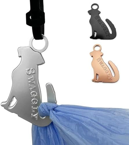 Labrador Shaped Gray Dog Poop Bag Holder, Durable Doggy Bag Holder for Poop Bags, Convenient Dog Waste Bag Holder, Perfect Poop Bags Holder for Dogs! by Swaggly