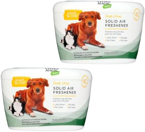 Citrus Magic Pet Solid Air Fresheners, Fresh Citrus, 20 Ounce, Pack of 2 by CitrusMagic