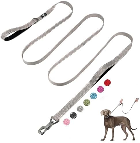 Fida 10 FT Heavy Duty Dog Leash, Dual Padded Handles for Medium Large Dogs by Fida