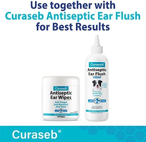 Curaseb Cat & Dog Ear Infection Treatment Wipes – Soothes Itchy & Inflamed Ears – Cleans Debris and Buildup – 100 Count - Image 3