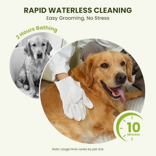 PawSono 12PCS Hypoallergenic Pet Glove Wipes for Dogs, Cats & Small Animals - Image 2