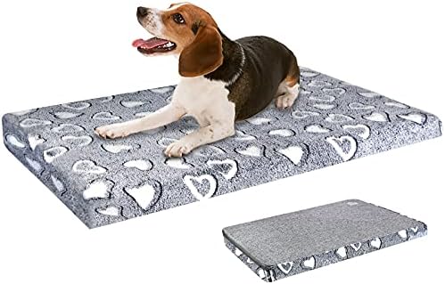 VANKEAN Reversible Cool/Warm Crate Mat Waterproof Washable Firm S-XXL Grey by VANKEAN