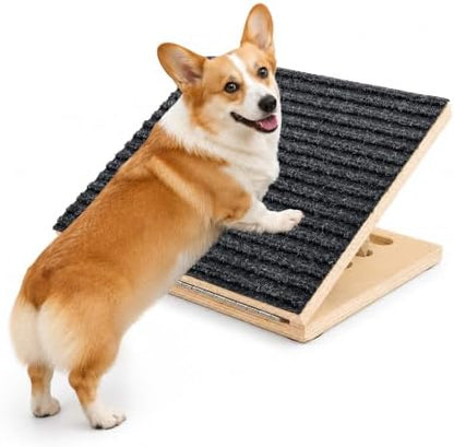 1 Pack Wooden Dog Ramp for Stairs with 8 Anti-Slip Pads（Black） by Unknown