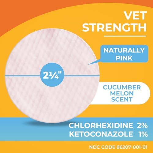 Paw Science Antibacterial & Antifungal Medicated Wipes for Dogs and Cats – 100 Count - Chlorhexidine Wipes with Ketoconazole for the Treatment of Rashes, Skin Infections, Itchy Paws, and Pet Acne - Image 2