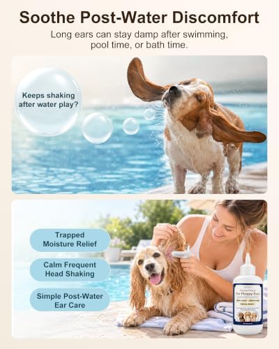 Dog Ear Cleaner Solution with Finger Wipes 8 oz Each 2 Bottles - Image 3