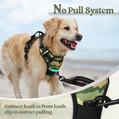 rabbitgoo Dog Harness, No Pull Medium Sized with 2 Leash Clips, Pet Vest - Image 5