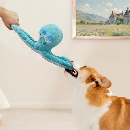 Squeaky Octopus Dog Toys，Interactive Plush Toys for Large Medium Pets - Image 6