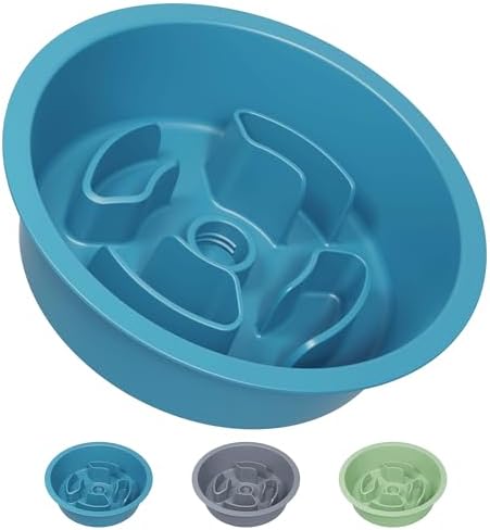 AVERYDAY Slow Feeder Dog Bowls for Medium Breeds Fits Raised Feeding Station, Puzzle Dog Food Bowls to Slow Down Eating, Dogs Feeding Bowl with Non-Slip, Slows Feeder Pet Bowl for Wet and Dry Food by YourAveryDay