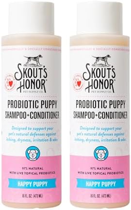 SKOUT'S HONOR Probiotic Puppy Shampoo and Conditioner - HP, 16 oz, 2-Pack by SKOUTSHONOR